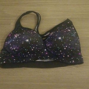 Pink sports bra